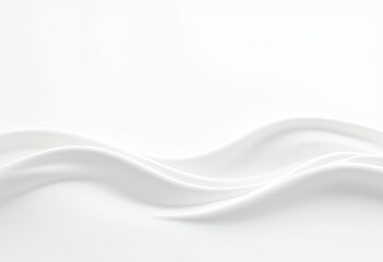 Elegant white waves on a smooth surface, perfect for backgrounds and design projects.