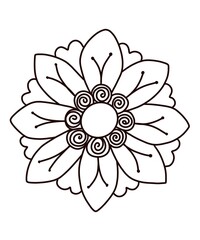 vector illustration of a flower