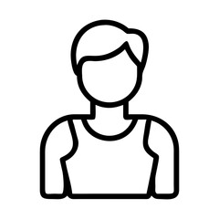 Athlete linear icon
