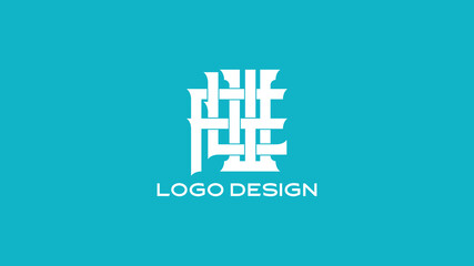  Bold WLF initials logo in a stacked blocky structure, perfect for business identity, monogram branding, and tech or gaming logos.
