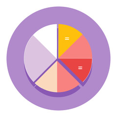 Infographic Vector Pie Chart Data Visualization Design