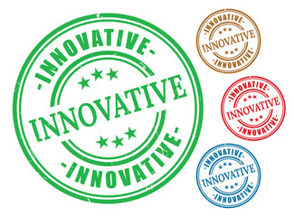 Breakthrough Concept Stamp Pack, Grunge Rubber Innovation Badges  