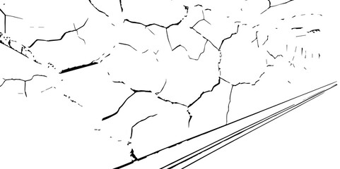 Crack Texture. The cracks concrete texture white and black. Cracked earth. Structure of cracking .Cracks background, cracks texture, grunge background. Cracks in a wall background

