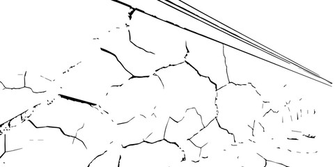 Crack Texture. The cracks concrete texture white and black. Cracked earth. Structure of cracking .Cracks background, cracks texture, grunge background. Cracks in a wall background

