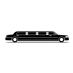 Limousine Silhouette , Limousine vector