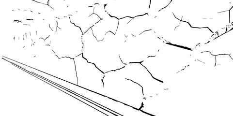 Crack Texture. The cracks concrete texture white and black. Cracked earth. Structure of cracking .Cracks background, cracks texture, grunge background. Cracks in a wall background


