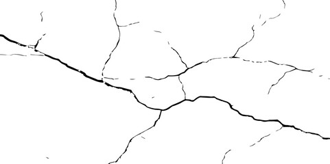Crack Texture. The cracks concrete texture white and black. Cracked earth. Structure of cracking .Cracks background, cracks texture, grunge background. Cracks in a wall background