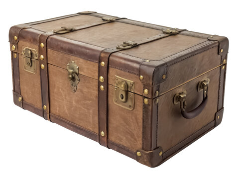 Retro vintage trunk png vintage chest png old style trunk png storage trunk png classic trunk png retro box png transparent background image