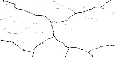 Crack Texture. The cracks concrete texture white and black. Cracked earth. Structure of cracking .Cracks background, cracks texture, grunge background. Cracks in a wall background