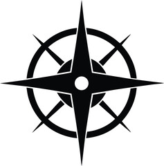 Compass Icon Vector Illustration Simple Design 