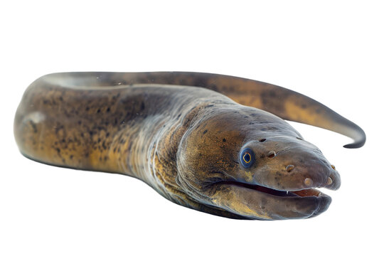 Freshwater eel fish realistic render on transparent background