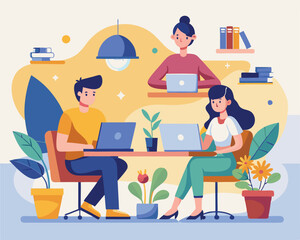 Teamwork and Collaboration. Professionals Working Together on a Project in a Modern Office