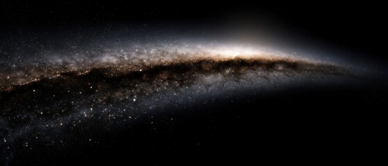 Cosmic Creation by a Giant Ancient Pencil Drawing a Spiral Galaxy