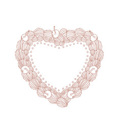 Hand-drawn illustration of an elegant cake and dessert in a retro vintage style, cute line drawings for bakery, cafes, birthday menus, posters, cards, and graphic design.