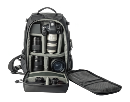 Photographer�s backpack PNG studio bag PNG camera backpack PNG gear bag PNG travel bag PNG transparent background image