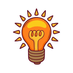 light bulb vector illustration