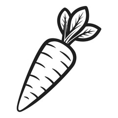 vector illustration of a carrot