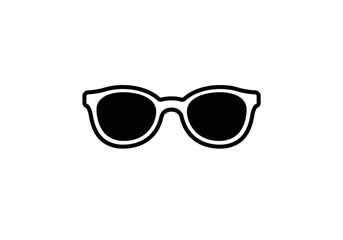 Fototapeta premium Simple outline drawing of a bookmark or flag icon on a white background