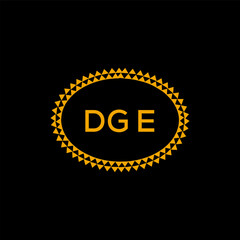 DGE Letter Initial Logo Design Template Vector Illustration