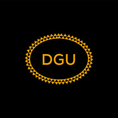 DGU Letter Initial Logo Design Template Vector Illustration