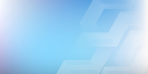 Abstract blue gradient background with modern hexagon.vector future technology. © alfan