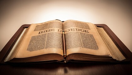 Obraz premium the book of judges finished in sepia