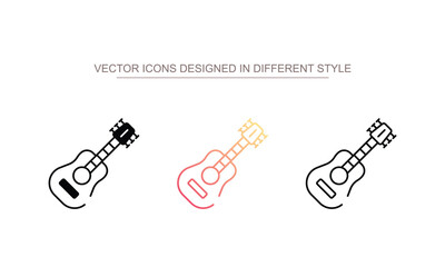 Guitar Pick icon design with white background stock illustration