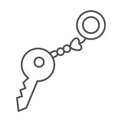 Key chain thinline icon , vector, pixel perfect, illustrator file 
 
