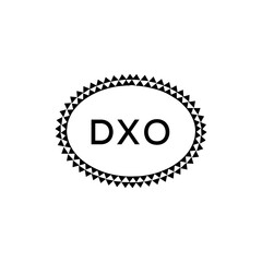 DXO  logo design on white background.