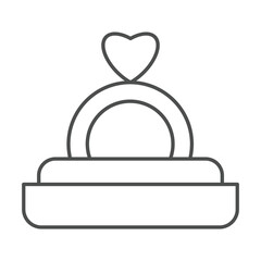 Wedding Ring thinline icon , vector, pixel perfect, illustrator file 
