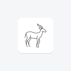 Gazelle, vector, pixel perfect, illustrator file