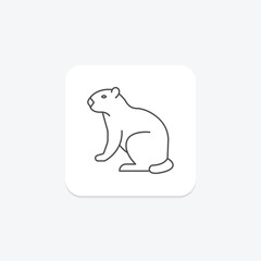 Marmot, vector, pixel perfect, illustrator file