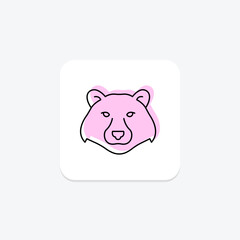 Bear, vector, pixel perfect, illustrator file