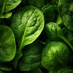 Fresh and Healthy Green Spinach Leaves for Cooking and Salads