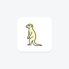 Meerkat, vector, pixel perfect, illustrator file