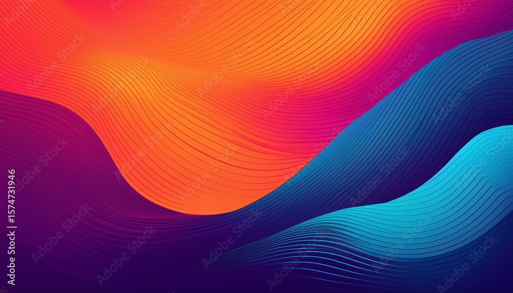 Poster abstract backgrounds design with gradient shapes posters with 3d colorful lines graphics modern dyna