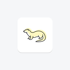 Otter, vector, pixel perfect, illustrator file