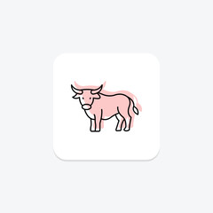 Yak, vector, pixel perfect, illustrator file