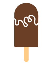 Popsicle clip art design on plain white transparent isolated background for sign, decal, card, shirt, hoodie, sweatshirt, apparel, tag, mug, icon, poster or badge