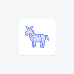 Fototapeta premium Zebra, vector, pixel perfect, illustrator file