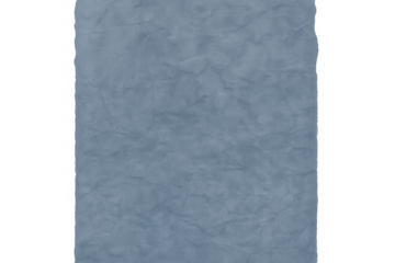 Crumpled blue paper texture against transparent backdrop, serving graphic design, digital artworks, creative compositions