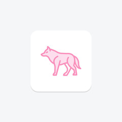 Wolf, vector, pixel perfect, illustrator file