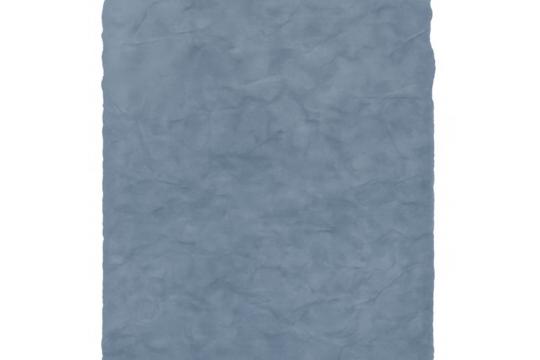 Crumpled blue paper texture against transparent backdrop, serving graphic design, digital artworks, creative compositions