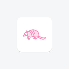 Armadillo, vector, pixel perfect, illustrator file