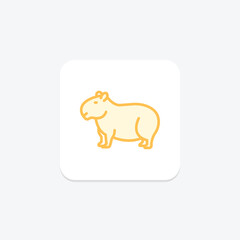 Capybara, vector, pixel perfect, illustrator file