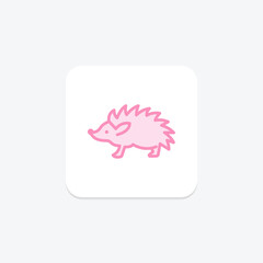 Porcupine, vector, pixel perfect, illustrator file