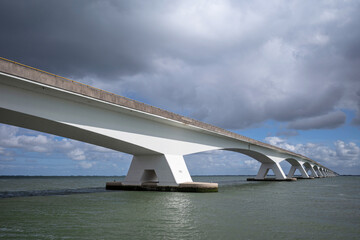 The Zeelandbrug (Zeeland Bridge). With a total length of 5,022 meters it is the longest bridge in...