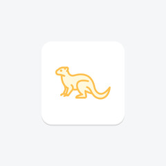 Mongoose, vector, pixel perfect, illustrator file