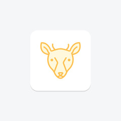 Musk Deer, vector, pixel perfect, illustrator file