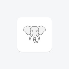 Fototapeta premium Elephant, vector, pixel perfect, illustrator file